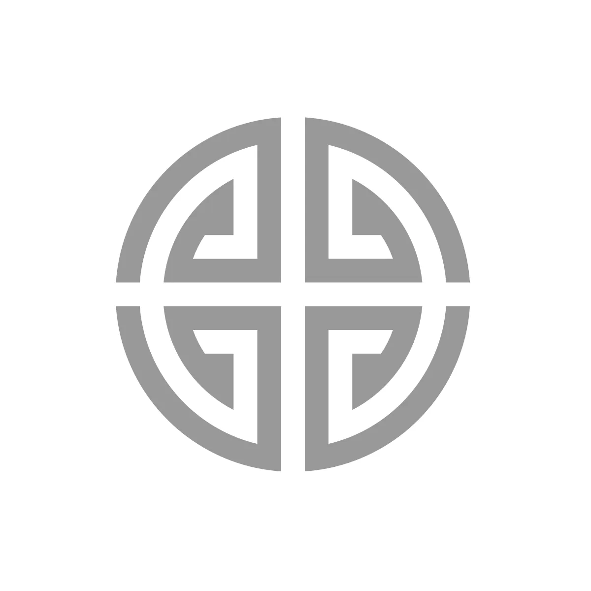 Outline Circle Quadrants Icon